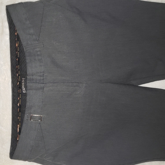 EXPRESS size 10R Gray Dress Pants Editor Fit - Picture 3 of 11